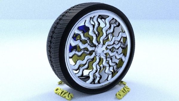 ORTAS CAR RIM 11 GAME READY RIM TIRE AND DISC