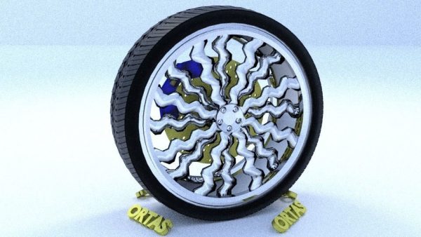 ORTAS CAR RIM 11 GAME READY RIM TIRE AND DISC