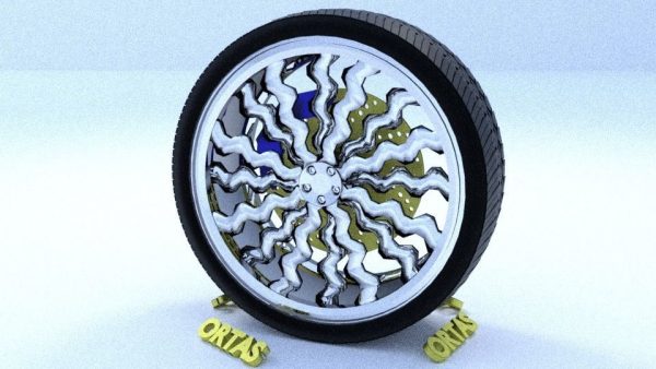 ORTAS CAR RIM 11 GAME READY RIM TIRE AND DISC