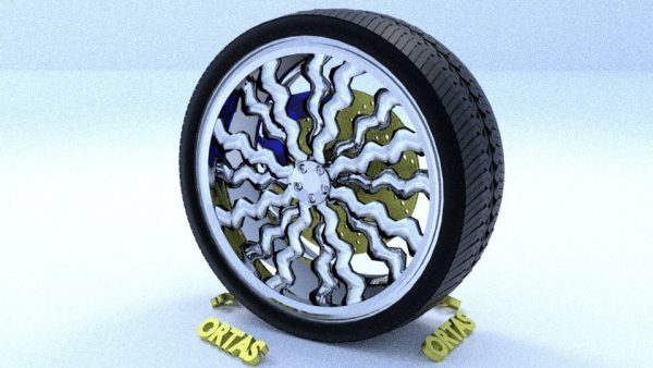 ORTAS CAR RIM 11 GAME READY RIM TIRE AND DISC