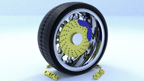 ORTAS CAR RIM 11 GAME READY RIM TIRE AND DISC