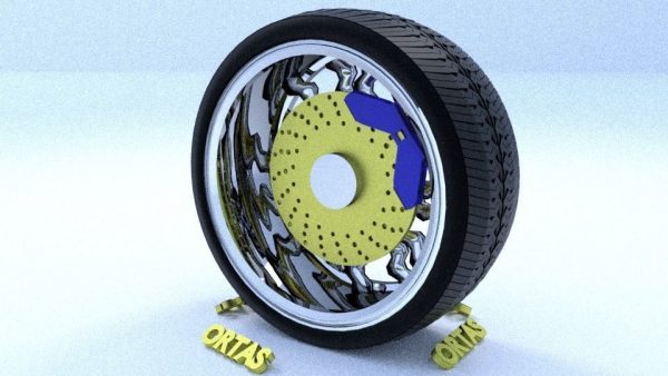 ORTAS CAR RIM 11 GAME READY RIM TIRE AND DISC
