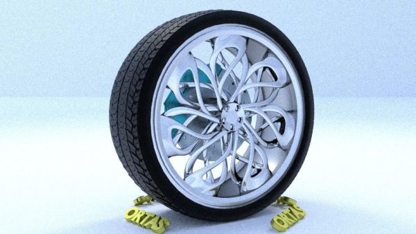 ORTAS CAR RIM 15 AND 16 GAME READY RIM TIRE AND DISC