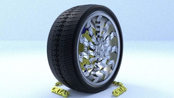 ORTAS CAR RIM 15 AND 16 GAME READY RIM TIRE AND DISC