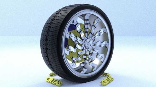 ORTAS CAR RIM 15 AND 16 GAME READY RIM TIRE AND DISC