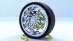 ORTAS CAR RIM 15 AND 16 GAME READY RIM TIRE AND DISC