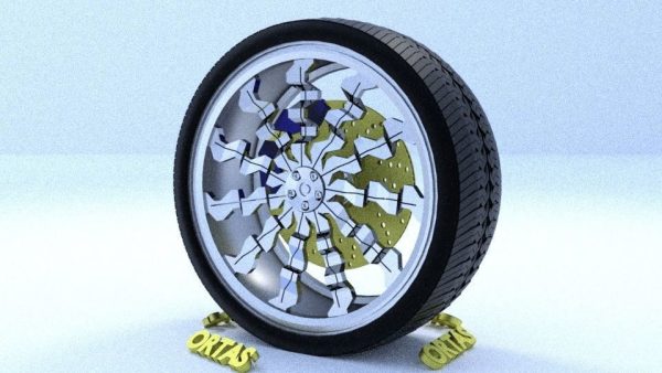 ORTAS CAR RIM 15 AND 16 GAME READY RIM TIRE AND DISC