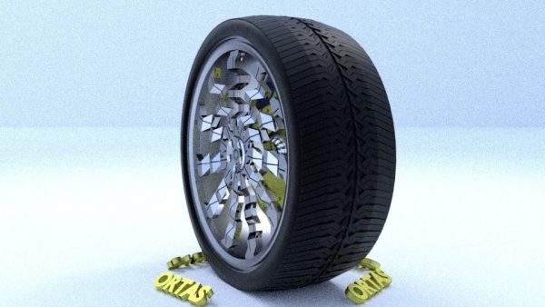 ORTAS CAR RIM 15 AND 16 GAME READY RIM TIRE AND DISC