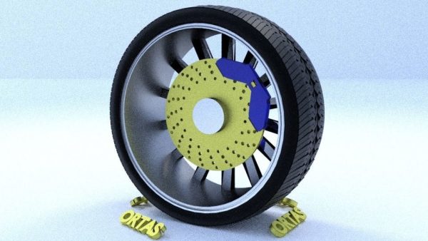 ORTAS CAR RIM 27-28 GAME READY RIM TIRE AND DISC