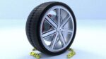 ORTAS CAR RIM 27-28 GAME READY RIM TIRE AND DISC