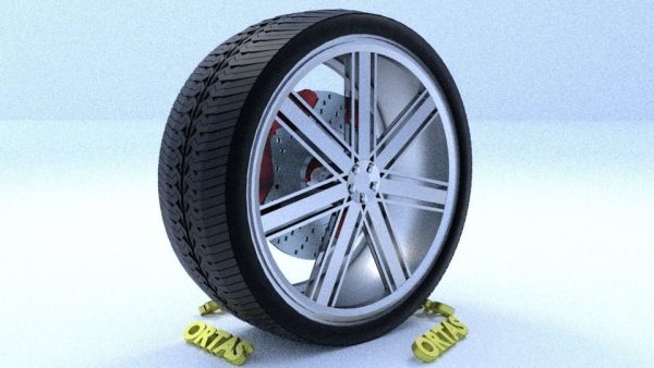 ORTAS CAR RIM 27-28 GAME READY RIM TIRE AND DISC