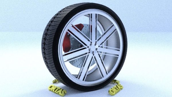 ORTAS CAR RIM 27-28 GAME READY RIM TIRE AND DISC