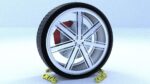 ORTAS CAR RIM 27-28 GAME READY RIM TIRE AND DISC