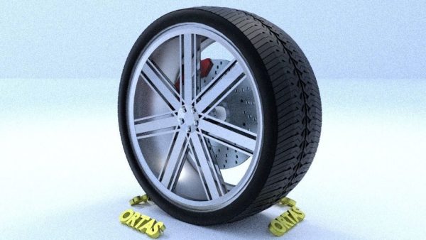 ORTAS CAR RIM 27-28 GAME READY RIM TIRE AND DISC