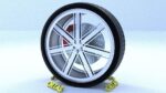 ORTAS CAR RIM 27-28 GAME READY RIM TIRE AND DISC