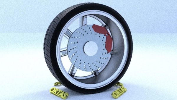 ORTAS CAR RIM 27-28 GAME READY RIM TIRE AND DISC