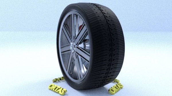 ORTAS CAR RIM 27-28 GAME READY RIM TIRE AND DISC