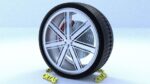 ORTAS CAR RIM 27-28 GAME READY RIM TIRE AND DISC