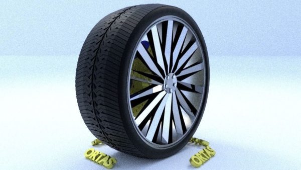 ORTAS CAR RIM 27-28 GAME READY RIM TIRE AND DISC