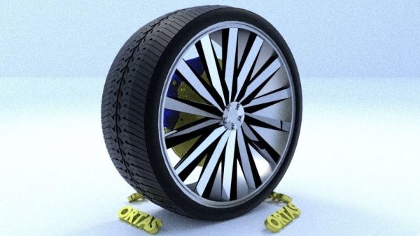 ORTAS CAR RIM 27-28 GAME READY RIM TIRE AND DISC
