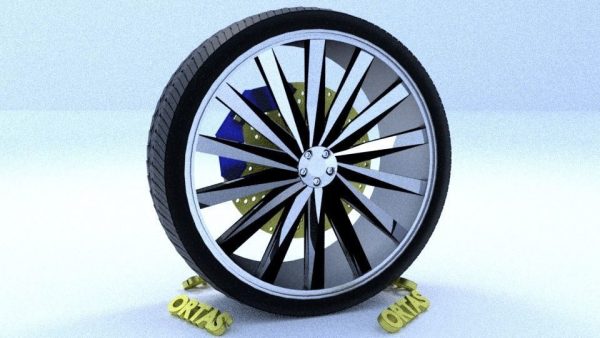 ORTAS CAR RIM 27-28 GAME READY RIM TIRE AND DISC