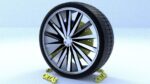 ORTAS CAR RIM 27-28 GAME READY RIM TIRE AND DISC
