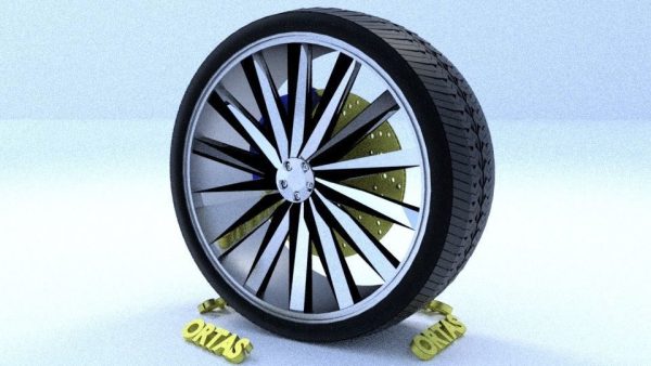 ORTAS CAR RIM 27-28 GAME READY RIM TIRE AND DISC