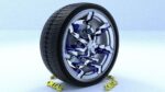 ORTAS CAR RIM 30 GAME READY RIM TIRE AND DISC
