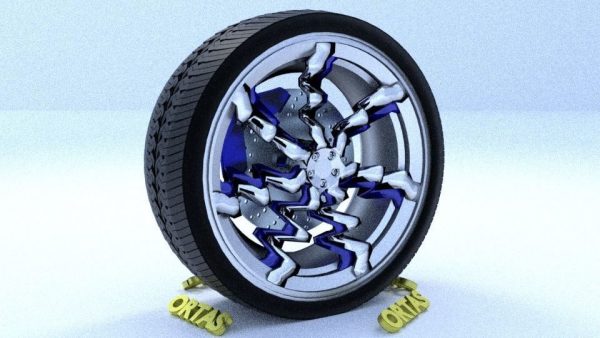 ORTAS CAR RIM 30 GAME READY RIM TIRE AND DISC
