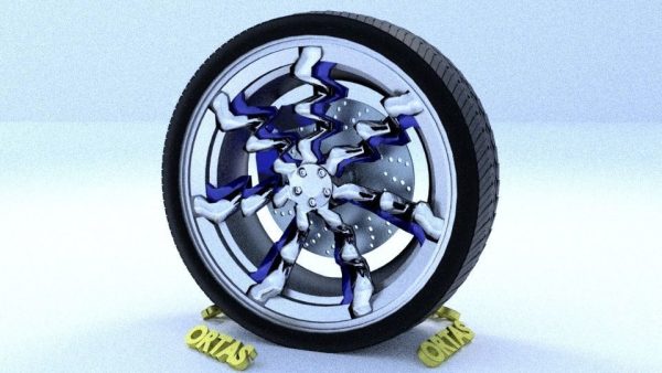 ORTAS CAR RIM 30 GAME READY RIM TIRE AND DISC