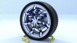 ORTAS CAR RIM 30 GAME READY RIM TIRE AND DISC