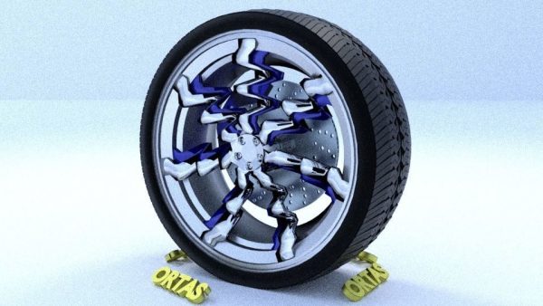 ORTAS CAR RIM 30 GAME READY RIM TIRE AND DISC
