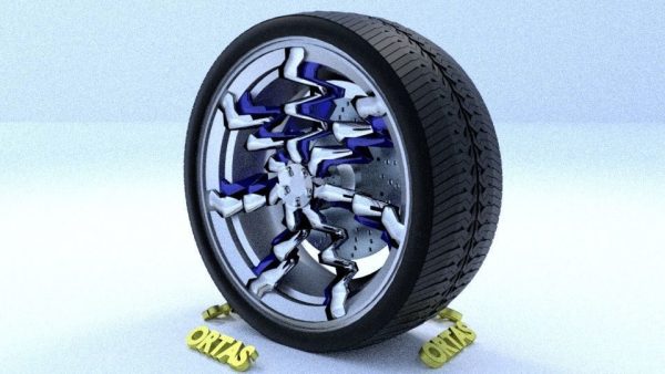 ORTAS CAR RIM 30 GAME READY RIM TIRE AND DISC