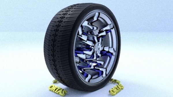ORTAS CAR RIM 30 GAME READY RIM TIRE AND DISC