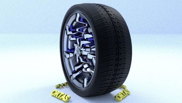 ORTAS CAR RIM 30 GAME READY RIM TIRE AND DISC