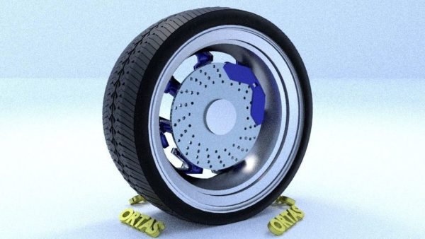 ORTAS CAR RIM 30 GAME READY RIM TIRE AND DISC