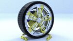 ORTAS CAR RIM 38 GAME READY RIM TIRE AND DISC