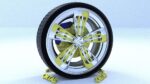 ORTAS CAR RIM 38 GAME READY RIM TIRE AND DISC