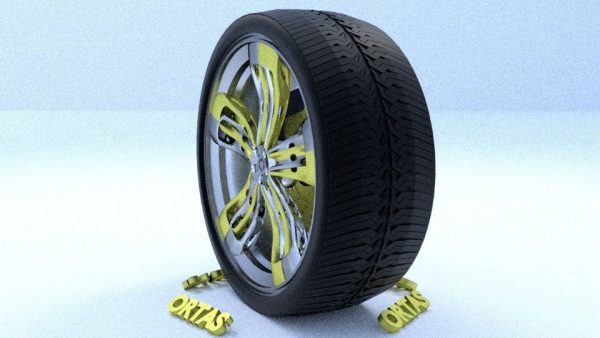 ORTAS CAR RIM 38 GAME READY RIM TIRE AND DISC