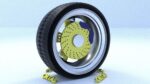 ORTAS CAR RIM 38 GAME READY RIM TIRE AND DISC