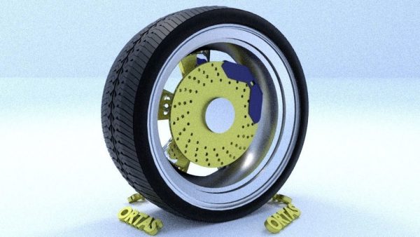 ORTAS CAR RIM 38 GAME READY RIM TIRE AND DISC