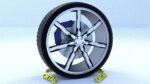 ORTAS CAR RIM 42 GAME READY RIM TIRE AND DISC