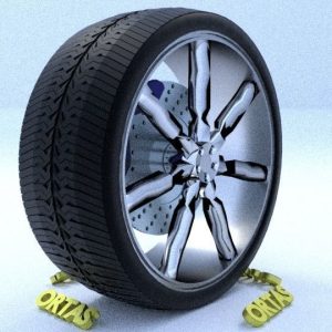 ORTAS CAR RIM 42 GAME READY RIM TIRE AND DISC