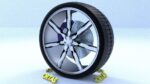 ORTAS CAR RIM 42 GAME READY RIM TIRE AND DISC