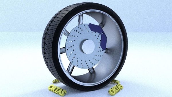 ORTAS CAR RIM 42 GAME READY RIM TIRE AND DISC