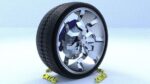ORTAS CAR RIM 45 GAME READY RIM TIRE AND DISC