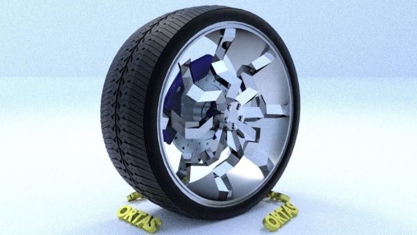 ORTAS CAR RIM 45 GAME READY RIM TIRE AND DISC