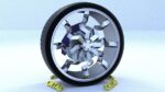 ORTAS CAR RIM 45 GAME READY RIM TIRE AND DISC