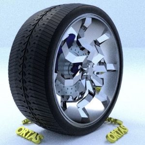 ORTAS CAR RIM 45 GAME READY RIM TIRE AND DISC