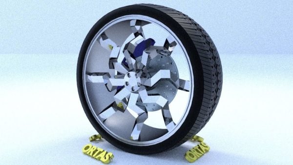 ORTAS CAR RIM 45 GAME READY RIM TIRE AND DISC